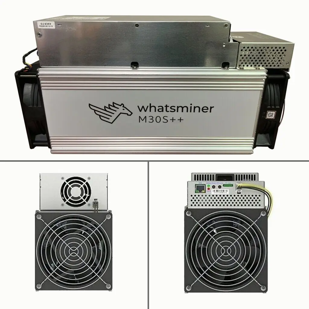 Майнер биткоинов Whatsminer M30s ++ 106T, Майнер биткоинов Asic 3472 Вт с блоком питания
Майнер биткоинов Whatsminer M30s ++ 106T, Майнер биткоинов Asic 3472 Вт с блоком питания