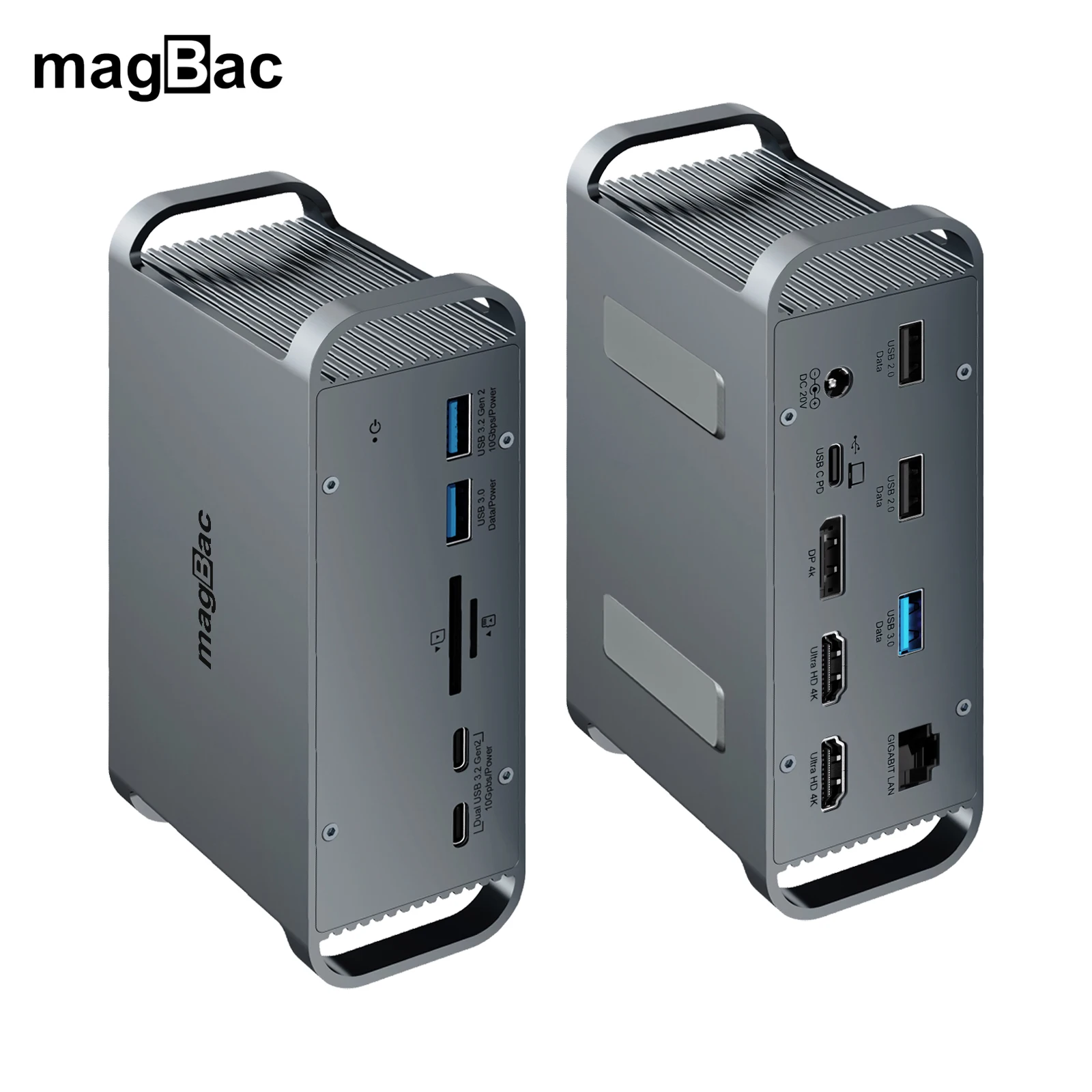 Док-станция magBac с тройным дисплеем, 15 портов, USB 3,2, Gen2, 10 Гбит/с, 65 Вт
Док-станция magBac с тройным дисплеем, 15 портов, USB 3,2, Gen2, 10 Гбит/с, 65 Вт