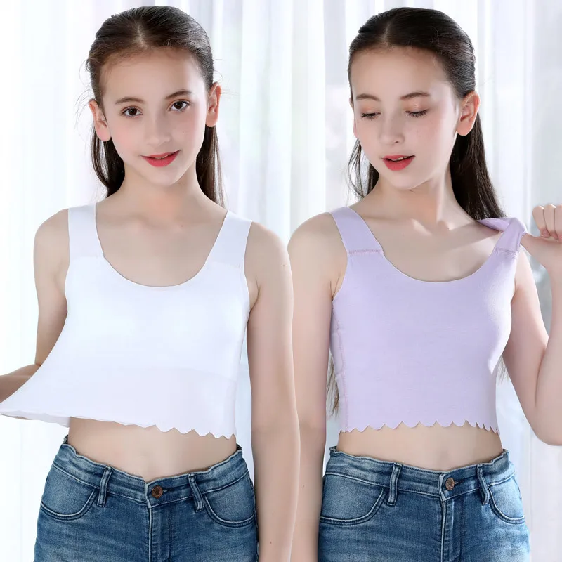 Modal Teens Girls Sport Vest Bra Puberty Gym Underwear Thin Wireless Teenager Sport Bras with Chest Pad Young Girls Training Bra
Modal Teens Girls Sport Vest Bra Puberty Gym Underwear Thin Wireless Teenager Sport Bras with Chest Pad Young Girls Training Bra