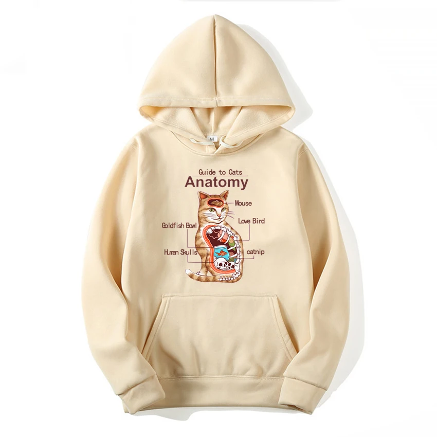 New Cat Anatomy Diagram Introducing Both Print Hooded Sweatshirts Spring and Autumn Pullover O-neck Hooded Shirt Top Y2k Clothes
New Cat Anatomy Diagram Introducing Both Print Hooded Sweatshirts Spring and Autumn Pullover O-neck Hooded Shirt Top Y2k Clothes
