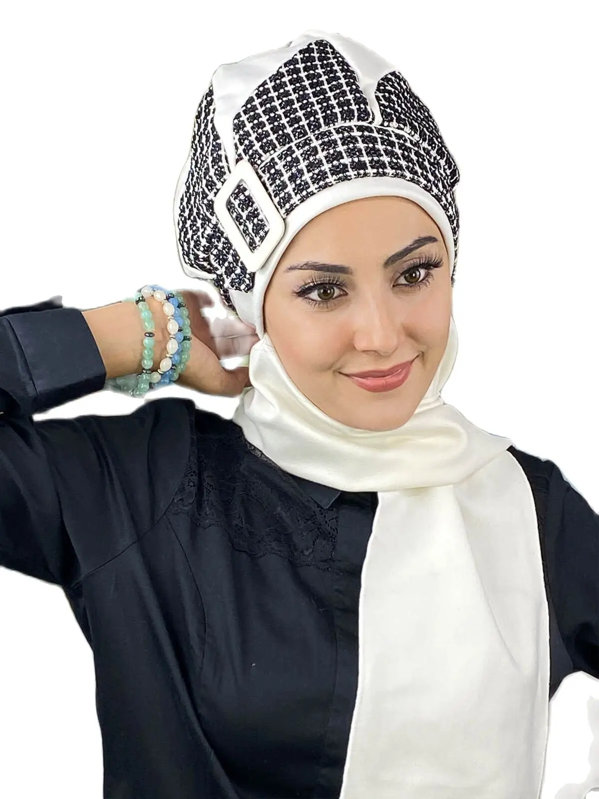 White Scarf Beanie Shawl Pattern New Fashion Islamic Muslim Women Scarf Trend 2022 Hijab Ready Clothing Hat Bathing Cap Chiffon Scarf
White Scarf Beanie Shawl Pattern New Fashion Islamic Muslim Women Scarf Trend 2022 Hijab Ready Clothing Hat Bathing Cap Chiffon Scarf