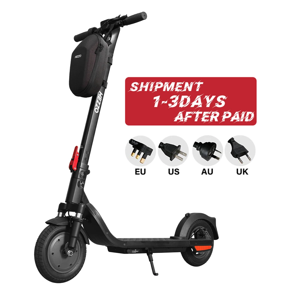 

Новый электрический скутер HEZZO, 10 дюймов, 36 В, 500 Вт, Escooter, 15 Ач, большой радиус действия, складной скутер для склада в ЕС и США с приложением Bluetooth для взрослых