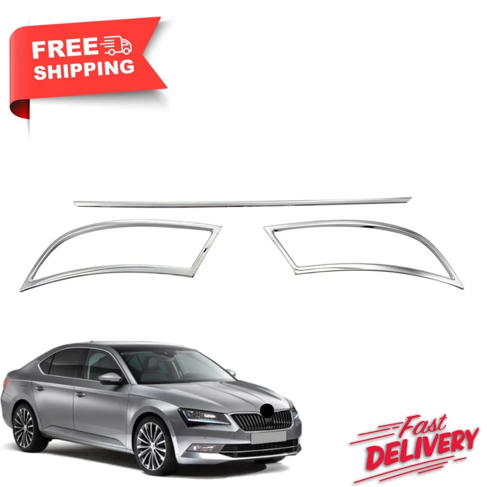 For Skoda Superb chrome exhaust output 3 pieces (Set) 2015-2021. Stainless steel A + quality automotive car accessory
For Skoda Superb chrome exhaust output 3 pieces (Set) 2015-2021. Stainless steel A + quality automotive car accessory