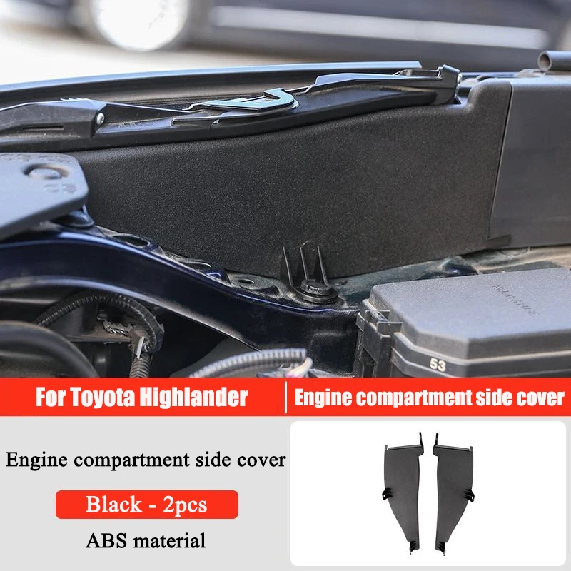 Капот двигателя автомобиля для Toyota Highlander 2022 2023 2024 2025 аксессуары украшения крышка отсека 2 шт. защитная пластина из АБС-пластика
Капот двигателя автомобиля для Toyota Highlander 2022 2023 2024 2025 аксессуары украшения крышка отсека 2 шт. защитная пластина из АБС-пластика