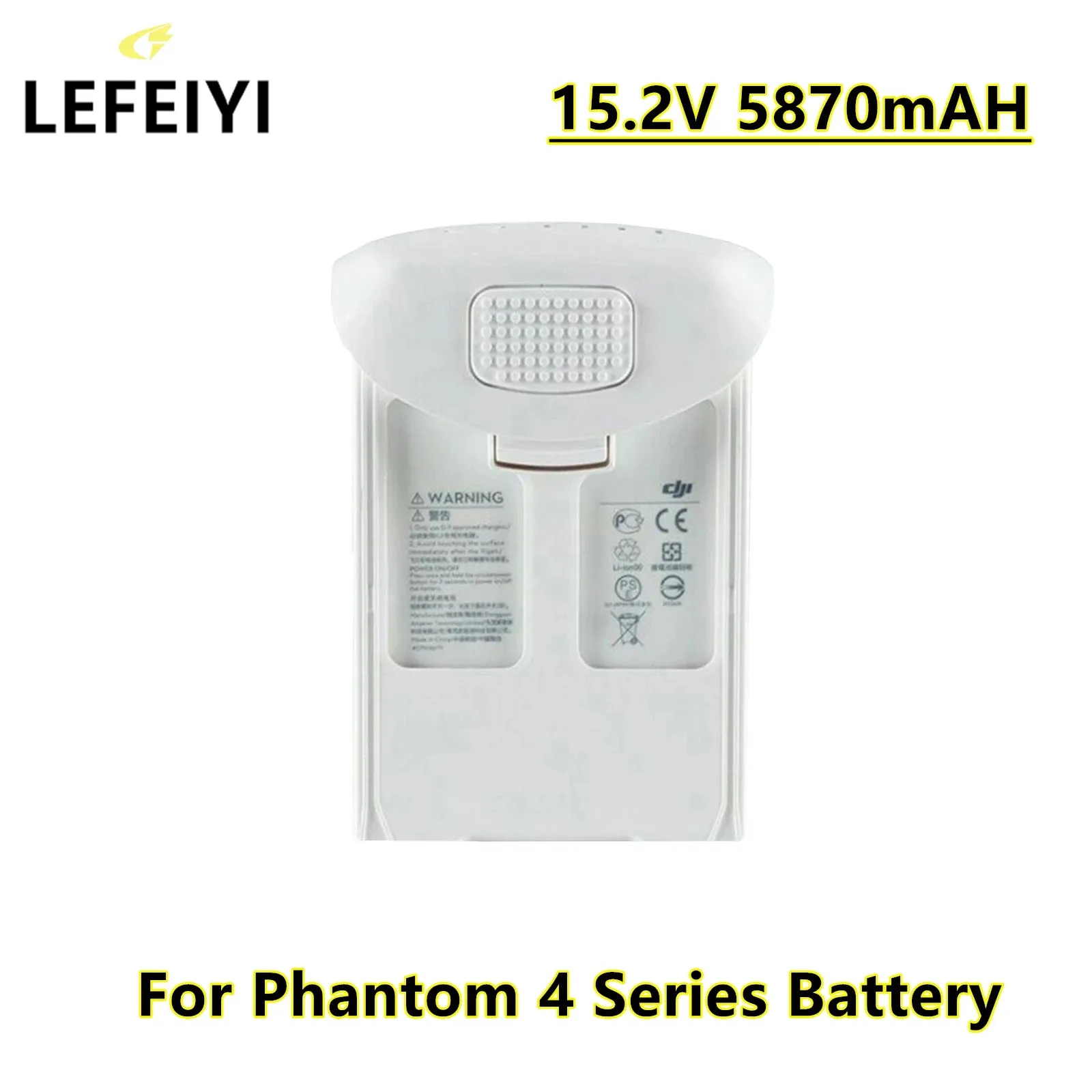 Lefeiyi Drone Battery DJI Phantom 4 Pro / 4 Phantom 4 Advanced 15.2V 5870mAh High Energy Smart Backup Flight Battery
Lefeiyi Drone Battery DJI Phantom 4 Pro / 4 Phantom 4 Advanced 15.2V 5870mAh High Energy Smart Backup Flight Battery