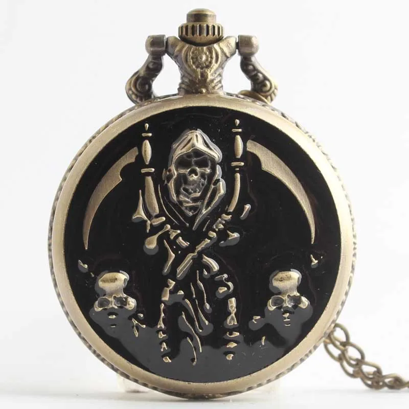 High Quality Skull Head Pocket Watch for Men Skeleton Steampunk Acrylic Necklace Pendant Accessory with Chain Clock
High Quality Skull Head Pocket Watch for Men Skeleton Steampunk Acrylic Necklace Pendant Accessory with Chain Clock