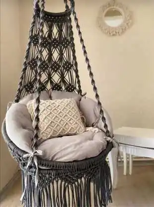 Macrame hammock swing, gray rocking chair, gray macrame swing,livingroom decorasion,garden swing,family swing chair,custom swing,
Macrame hammock swing, gray rocking chair, gray macrame swing,livingroom decorasion,garden swing,family swing chair,custom swing,