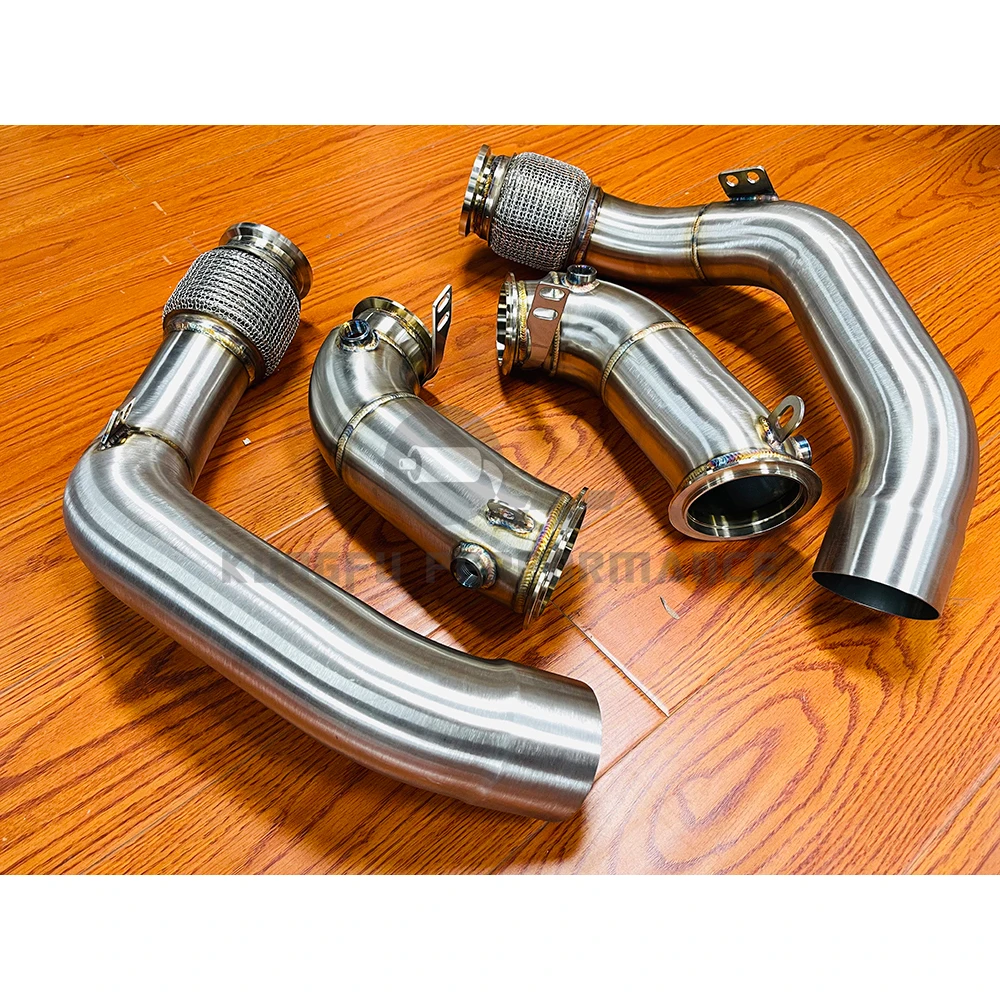 KUNGFU PERFORMANCE Race Catless F90 M5 Competition Downpipe For S63 Engine M8 4.4T V8 2017+
KUNGFU PERFORMANCE Race Catless F90 M5 Competition Downpipe For S63 Engine M8 4.4T V8 2017+