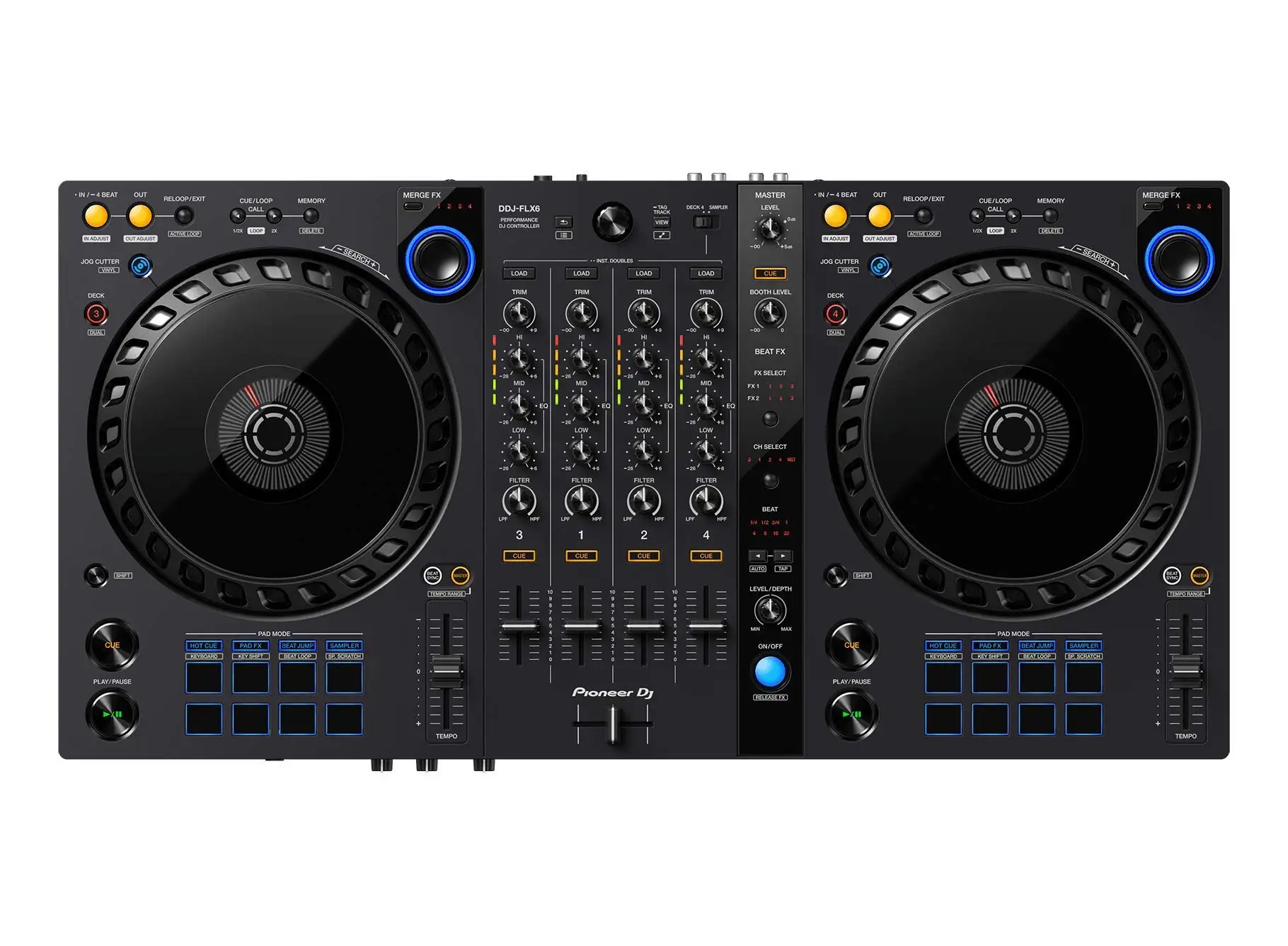 100% For-Pioneers DDJ-FLX6 4-Channel Controller For Rekordbox And Serato DJ Pro (Black).
100% For-Pioneers DDJ-FLX6 4-Channel Controller For Rekordbox And Serato DJ Pro (Black).