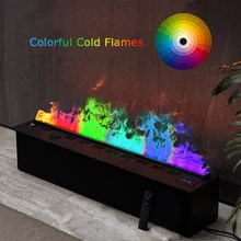 Modern remote control electric fireplace Mute water mist electric decorative fireplace humidifier power 3d flame steam fireplace