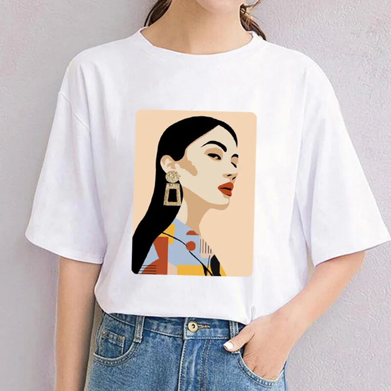 Summer Loose Cotton Printed T Shirts Women Aesthetic Art Girl Vintage Tee Female Casual Basic O Neck Harajuku Tops Chic Tees
Summer Loose Cotton Printed T Shirts Women Aesthetic Art Girl Vintage Tee Female Casual Basic O Neck Harajuku Tops Chic Tees