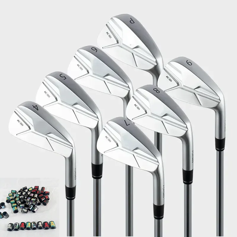 

New Golf Clubs MC-501 Irons Set MC501 Golf Forged Irons Silver 4-9P R/S Flex Steel Shaft With Head Cover