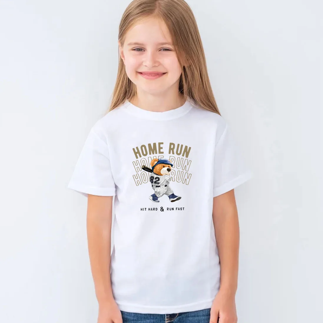 4-12T Children Clothes Boys Girls Kids T-Shirts 100% Cotton Tops Baseball Little Bear Print Short Sleeve 110-150 ropa para niños
4-12T Children Clothes Boys Girls Kids T-Shirts 100% Cotton Tops Baseball Little Bear Print Short Sleeve 110-150 ropa para niños