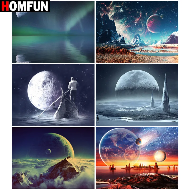 Алмазная вышивка HOMFUN «Луна и ночь», картина из страз, вышивка крестиком, Раздвоенные узоры
Алмазная вышивка HOMFUN «Луна и ночь», картина из страз, вышивка крестиком, Раздвоенные узоры