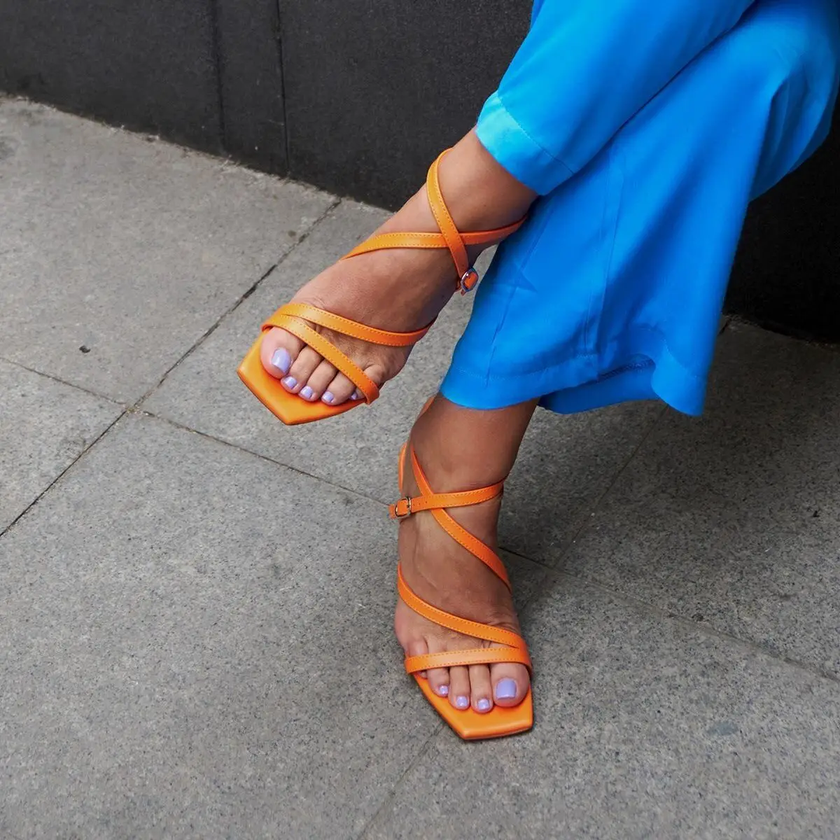 Lotte Inner Genuine Leather Outer Quality Faux Leather Strap High Heels Women's Sandals Poshnmore Orange Pink Silver Gold Blue S
Lotte Inner Genuine Leather Outer Quality Faux Leather Strap High Heels Women's Sandals Poshnmore Orange Pink Silver Gold Blue S