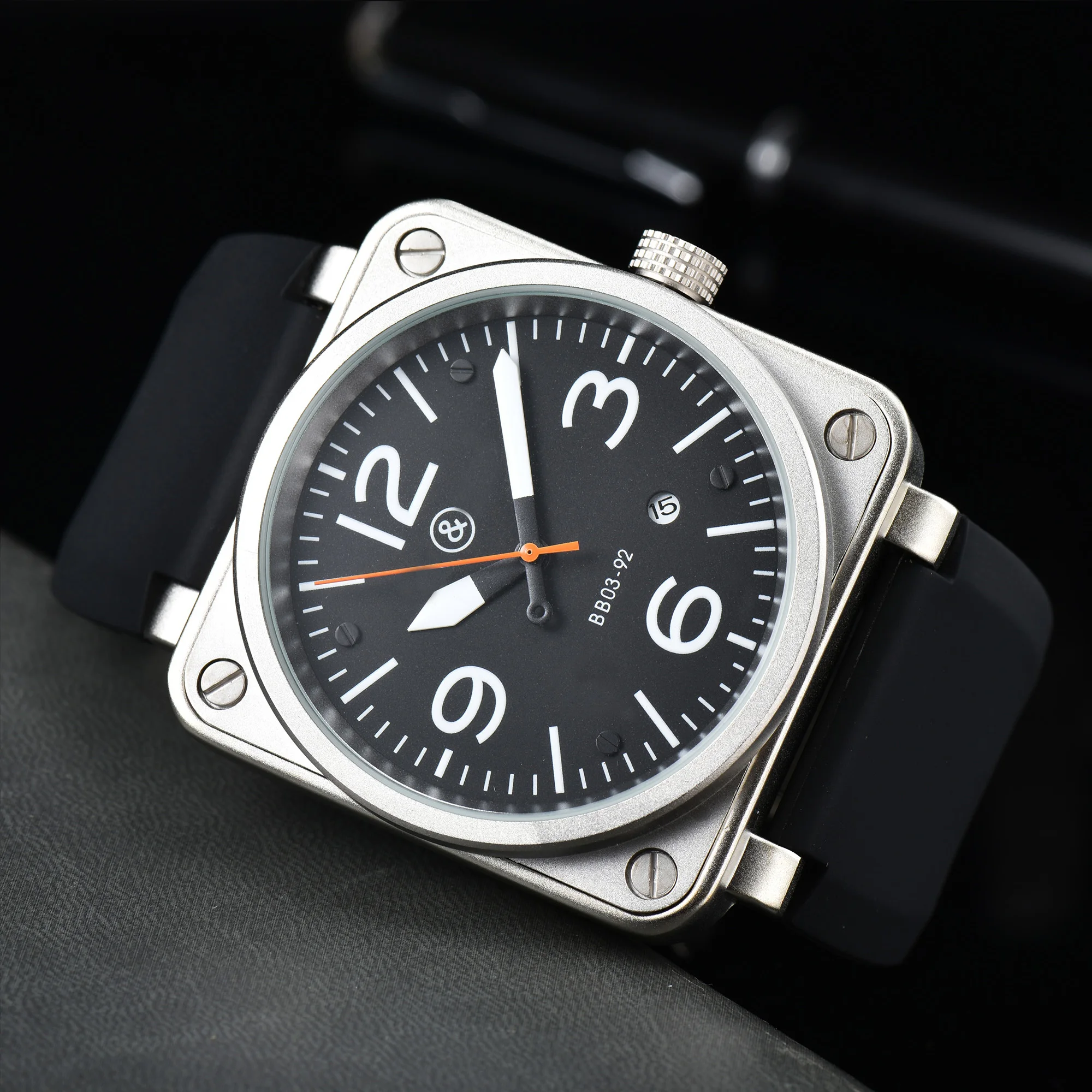 Original Brand Men Automatic Mechanical Watch Bell Brown Leather Black Ross Rubber 46mm AAA Clock Large Dial Men For Watches
Original Brand Men Automatic Mechanical Watch Bell Brown Leather Black Ross Rubber 46mm AAA Clock Large Dial Men For Watches