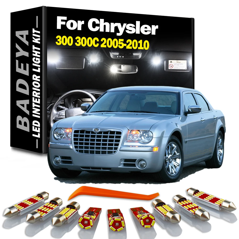 BADEYA 17Pcs Canbus LED Interior Map Dome Light Kit For Chrysler 300 300C 2005 2006 2007 2008 2009 2010 Vehicle Lamp Car Bulbs
BADEYA 17Pcs Canbus LED Interior Map Dome Light Kit For Chrysler 300 300C 2005 2006 2007 2008 2009 2010 Vehicle Lamp Car Bulbs