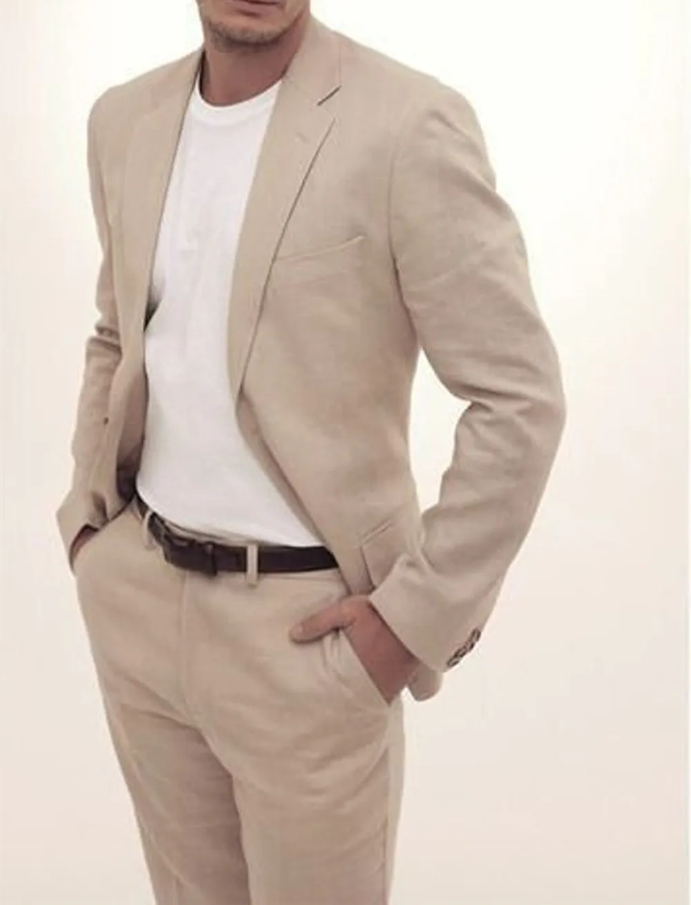 Summer Dinner Linen Men Suits Beige Wedding Coat Groom Wear Beach Slim Fit Tuxedo 2 PCS Jacket+Pants Costume Homme Fashion
Summer Dinner Linen Men Suits Beige Wedding Coat Groom Wear Beach Slim Fit Tuxedo 2 PCS Jacket+Pants Costume Homme Fashion