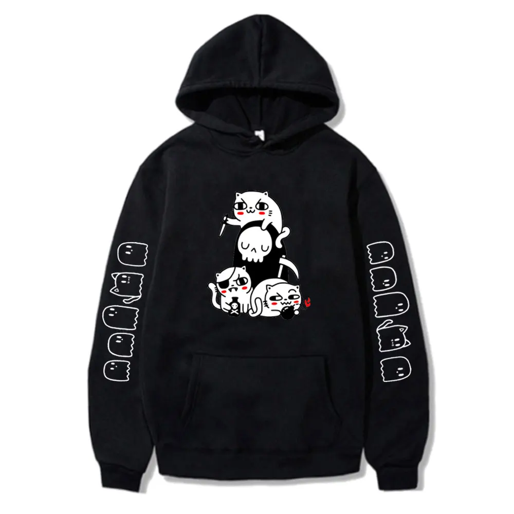 Halloween Boo Hoodies Kawaii Cats And Skull Graphic Print Unisex Pullover Autumn Winter Fashion Streetwear Teens Sweatshirt
Halloween Boo Hoodies Kawaii Cats And Skull Graphic Print Unisex Pullover Autumn Winter Fashion Streetwear Teens Sweatshirt