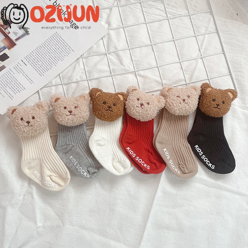 Fashion Baby 0-3 Years Plush Bear Head Doll sewing Knitted Short Socks Toddler Infant Anti-slip Socks
Fashion Baby 0-3 Years Plush Bear Head Doll sewing Knitted Short Socks Toddler Infant Anti-slip Socks
