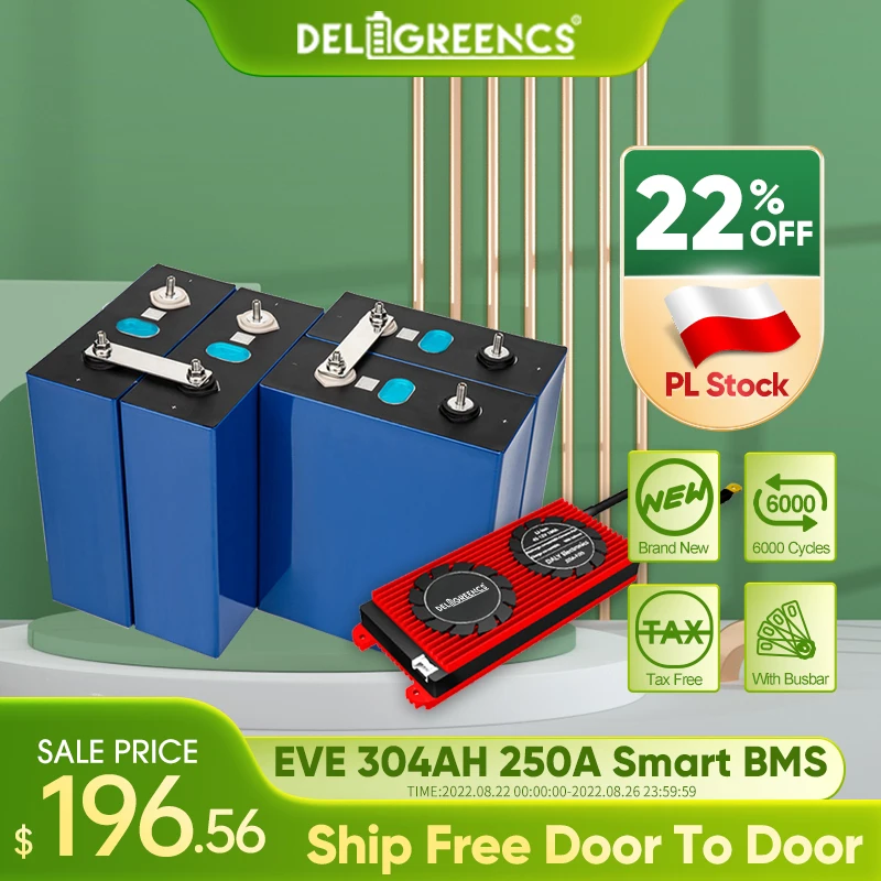 Poland 304AH 12V 24V 48V With Smart 250A BMS Lifepo4 Battery Rechargeable Lithium Battery Park For Solar System Ship Free
Poland 304AH 12V 24V 48V With Smart 250A BMS Lifepo4 Battery Rechargeable Lithium Battery Park For Solar System Ship Free