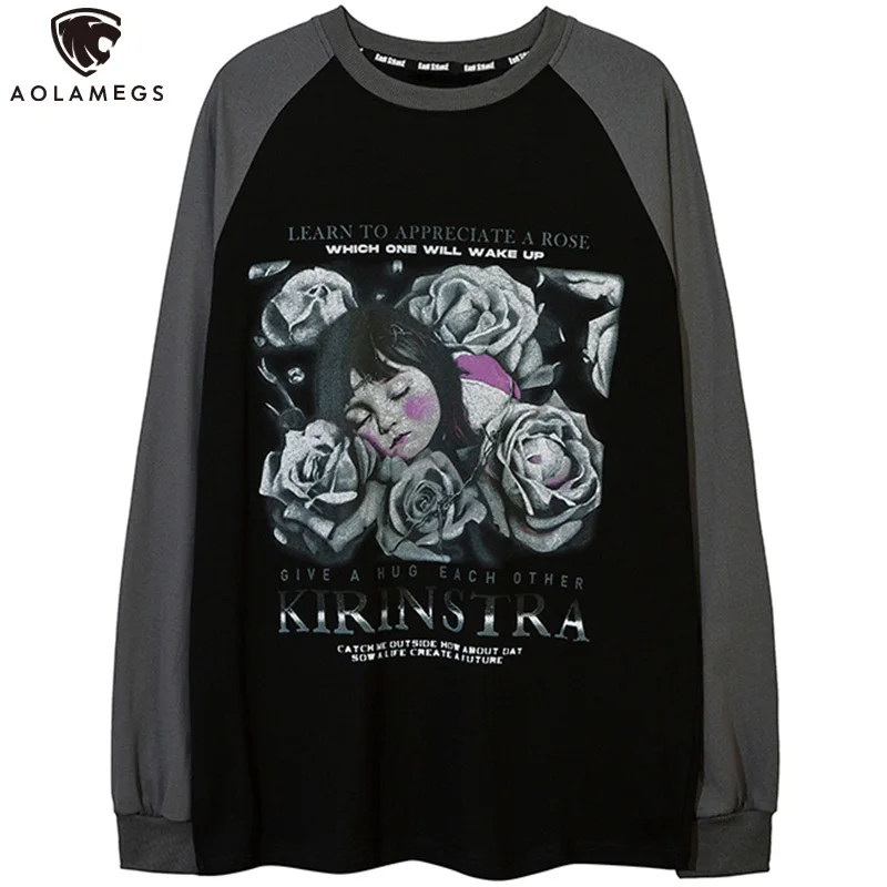 Aolamegs Men's Oversized Sweatshirt Retro Abstract Flower Baby Graphic Print Long Sleeves Pullover Hip Hop Casual Men Streetwear
Aolamegs Men's Oversized Sweatshirt Retro Abstract Flower Baby Graphic Print Long Sleeves Pullover Hip Hop Casual Men Streetwear