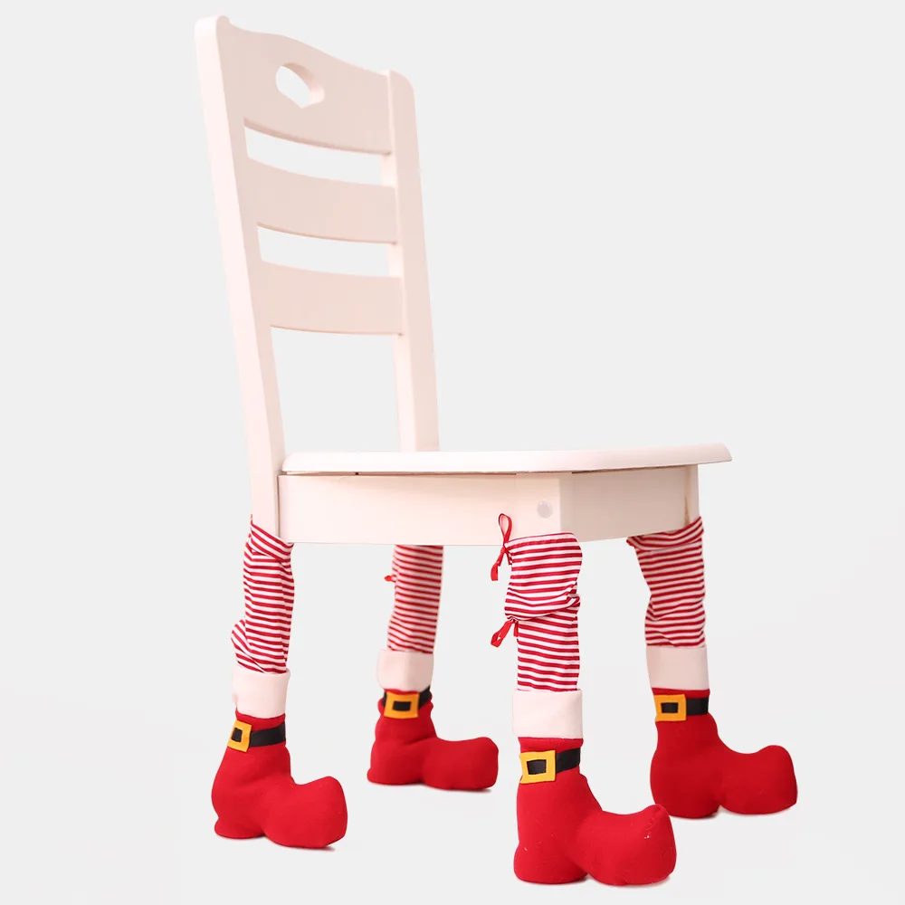 4PCS Christmas Funny Furniture Socks Xmas Elves Table Socks Chair Leg Cover Floor Protectors for Holiday Party Home Decoration
4PCS Christmas Funny Furniture Socks Xmas Elves Table Socks Chair Leg Cover Floor Protectors for Holiday Party Home Decoration