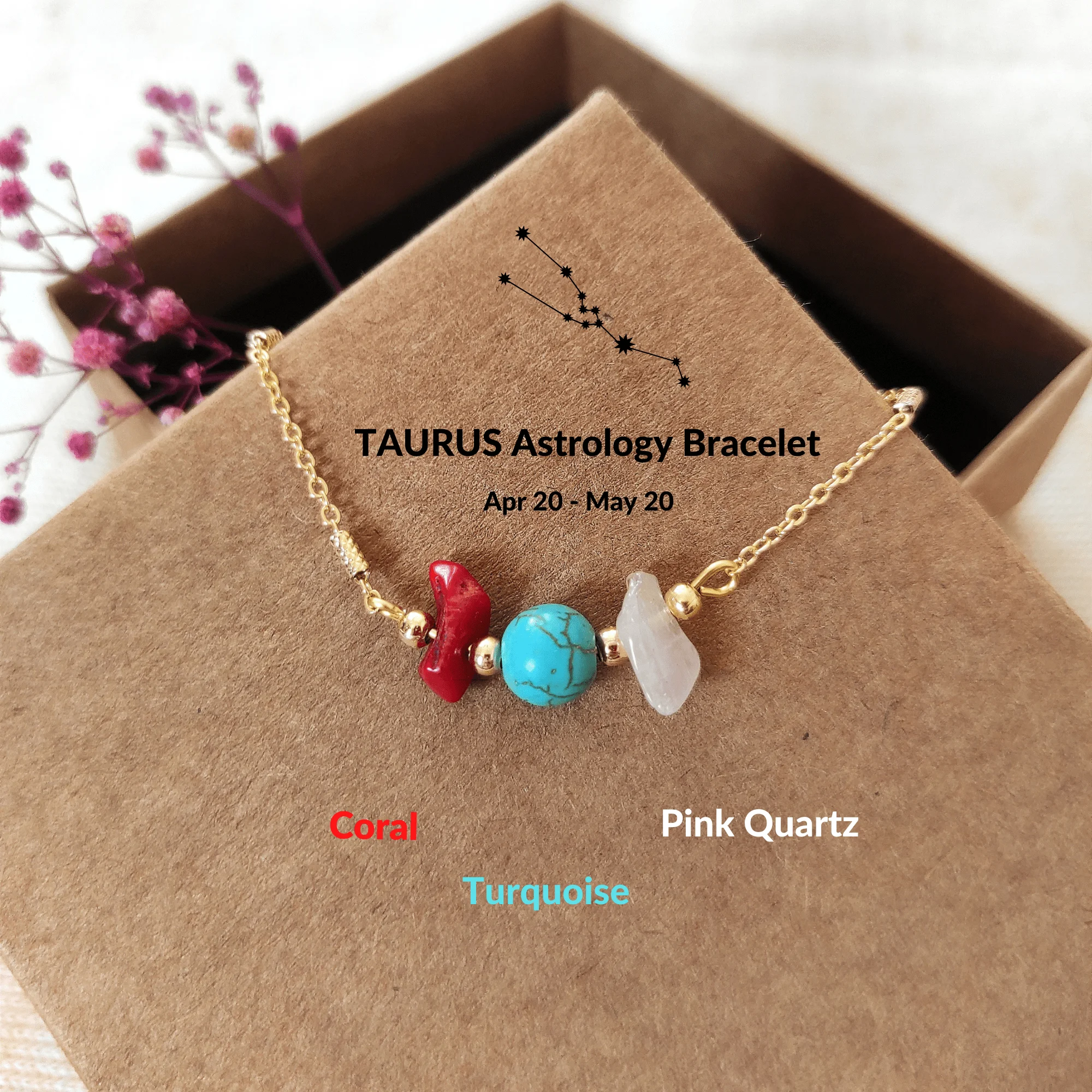 LightCrop Design Taurus Adjustable Natural stone Gold Bracelet fashion women gold chain zodiac bracelet
LightCrop Design Taurus Adjustable Natural stone Gold Bracelet fashion women gold chain zodiac bracelet