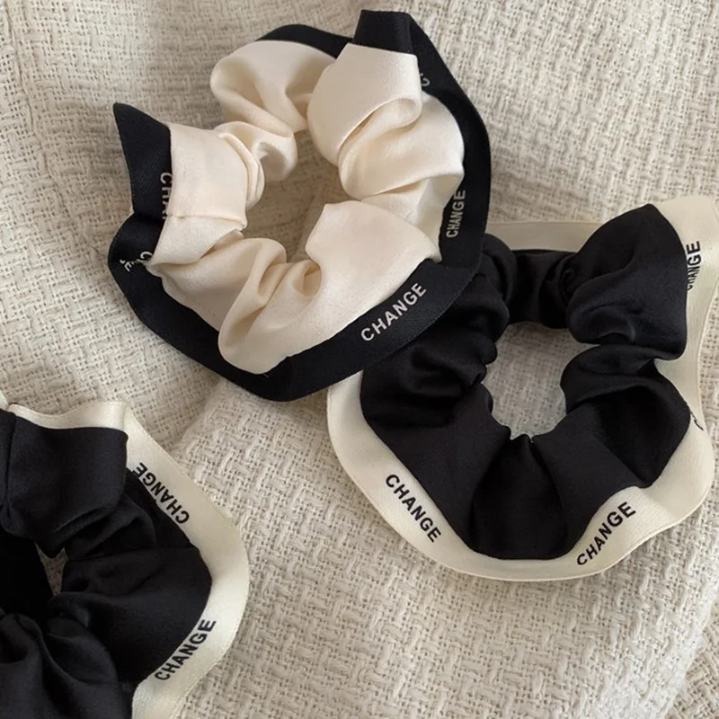 Retro Black White Letters Women Scrunchies Rubber Band Elastic Hair Bands Headband Ponytail Holder Hair Accessories New 2023
Retro Black White Letters Women Scrunchies Rubber Band Elastic Hair Bands Headband Ponytail Holder Hair Accessories New 2023