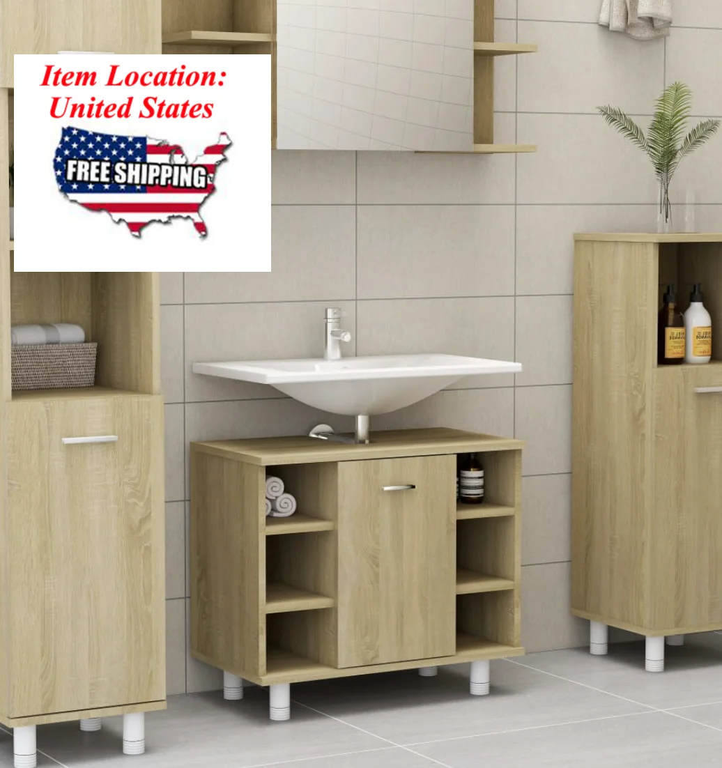 Шкаф для ванной Sonoma Oak 23,6 дюйма x 12,6 дюйма x 21,1 дюйма, деревянная мебель, арматура для ванной комнаты, шкафы для ванной комнаты, шкафы для ванно...
Шкаф для ванной Sonoma Oak 23,6 дюйма x 12,6 дюйма x 21,1 дюйма, деревянная мебель, арматура для ванной комнаты, шкафы для ванной комнаты, шкафы для ванно...