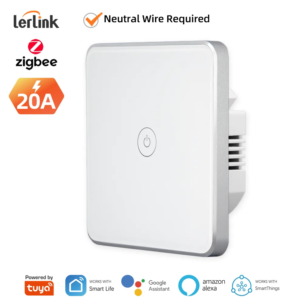ZigBee Tuya Boiler Water Heater Switch EU 20A 4400W Luxury Glass Panel Smart Life APP Remote Control ON/OFF Alexa Google Home
ZigBee Tuya Boiler Water Heater Switch EU 20A 4400W Luxury Glass Panel Smart Life APP Remote Control ON/OFF Alexa Google Home