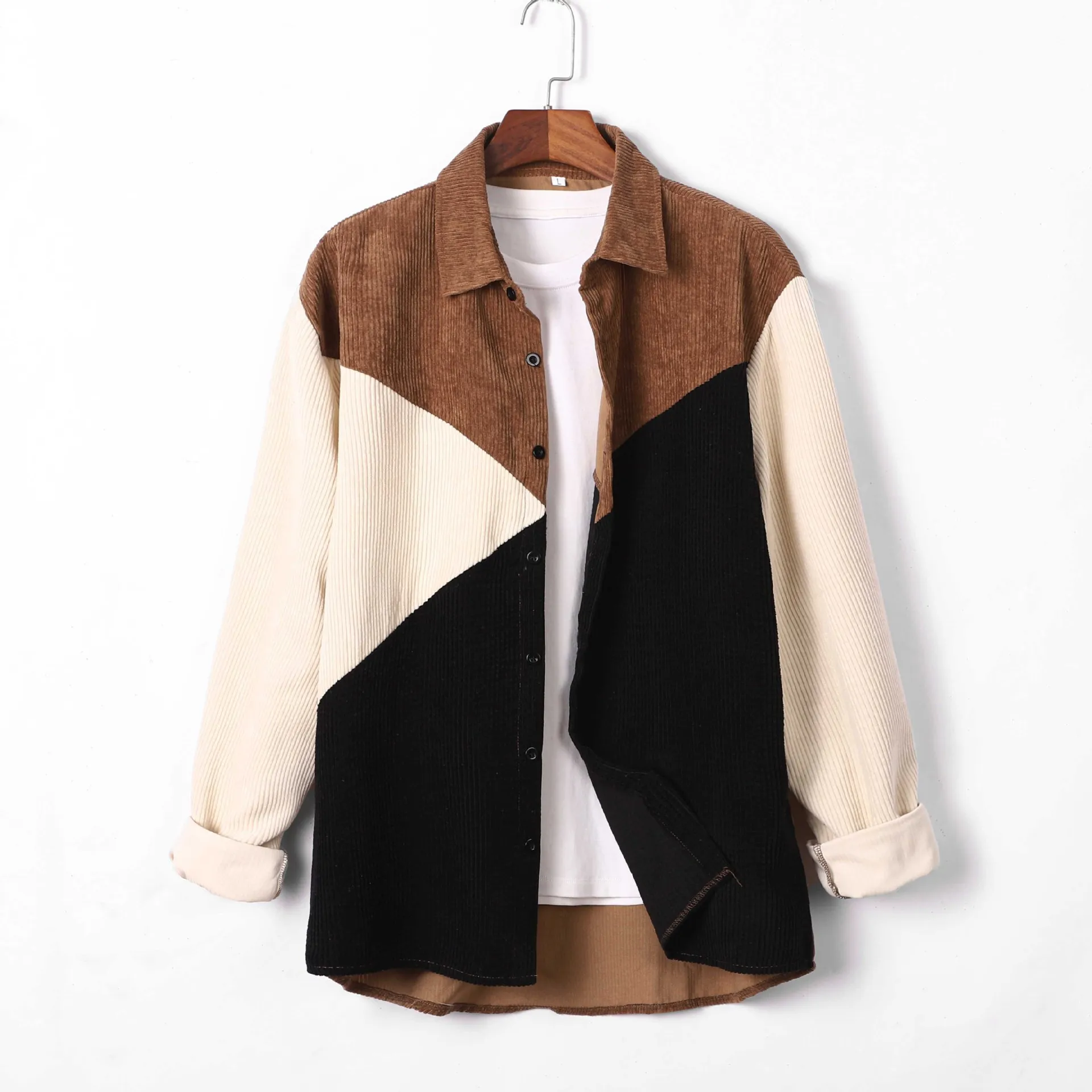 New Men's Patchwork Corduroy Shirts Winter Warm Jacket Button Up Long Sleeve Lapel Casual Shirts Panel Stitching Premium Men
New Men's Patchwork Corduroy Shirts Winter Warm Jacket Button Up Long Sleeve Lapel Casual Shirts Panel Stitching Premium Men