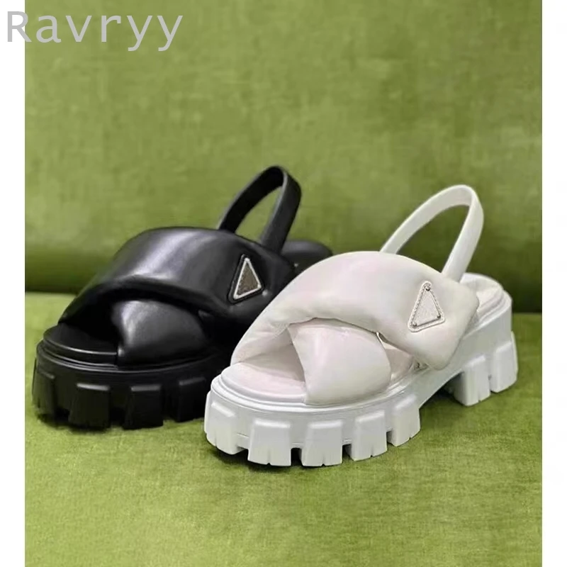 Black Cross Strap Metal Decorative Thick-soled Sandals Outerwear Sandals Open-toed Breathable Heightened Non-slip Bread Shoes
Black Cross Strap Metal Decorative Thick-soled Sandals Outerwear Sandals Open-toed Breathable Heightened Non-slip Bread Shoes