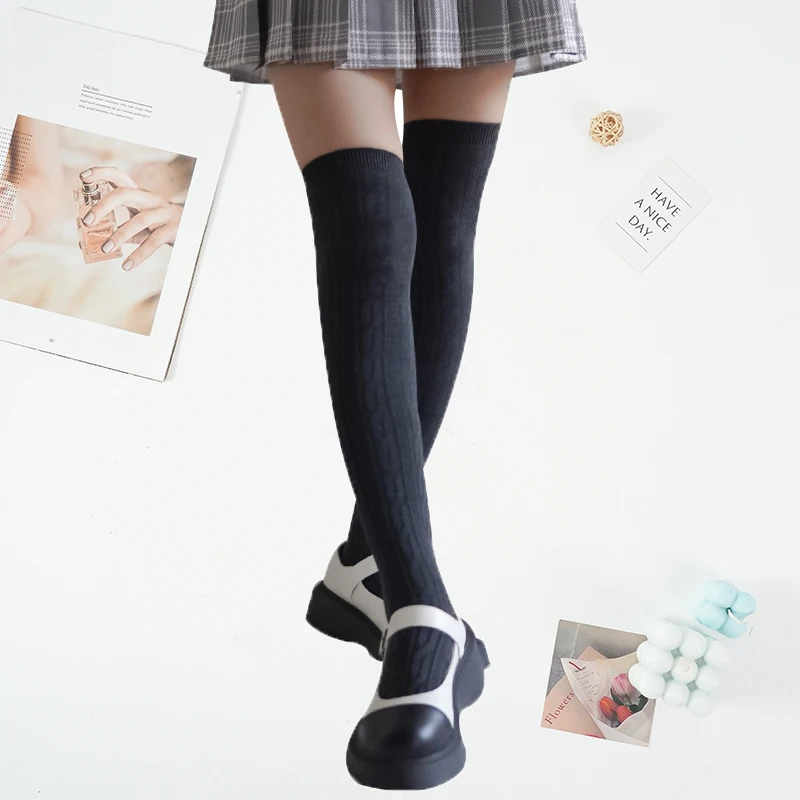 Thigh High Socks Fashion Female Sexy Women‘s Stockings Warm Long Boot Knit Black Cute Lolita Over Knee High Socks
Thigh High Socks Fashion Female Sexy Women‘s Stockings Warm Long Boot Knit Black Cute Lolita Over Knee High Socks