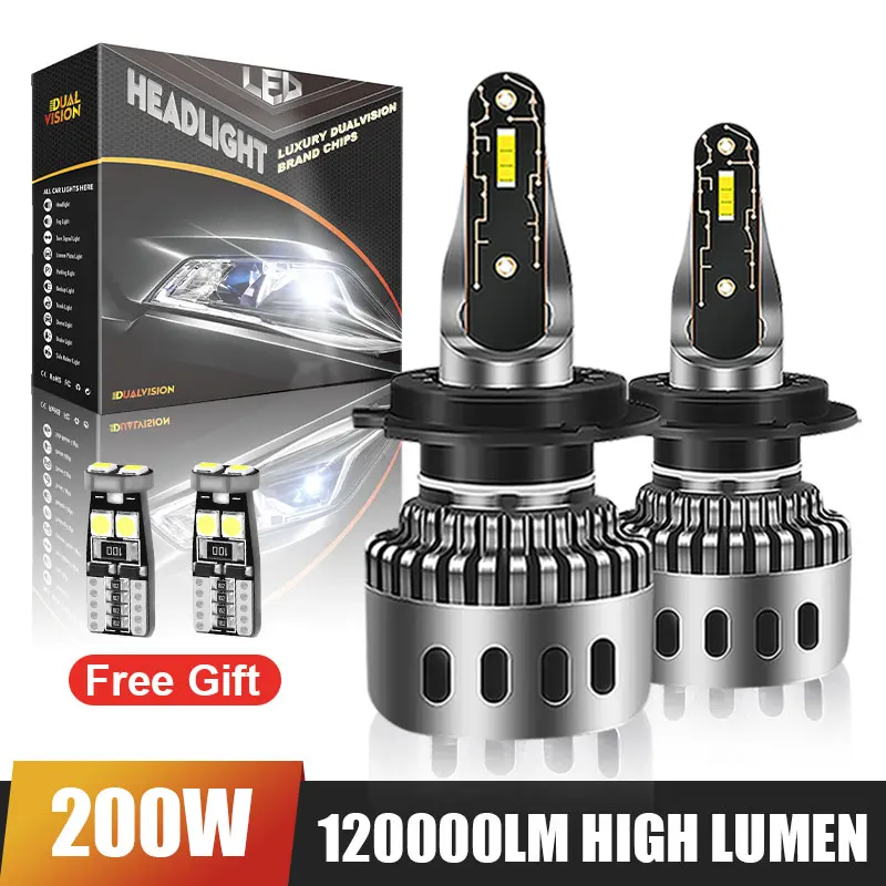 H7 LED Canbus 120000LM Car Headlight Bulbs H11 LED H4 HB3 9005 9006 9012 LED 12V Vehicle Fog Turbo Bulbs 200W 6000K Auto Lights
H7 LED Canbus 120000LM Car Headlight Bulbs H11 LED H4 HB3 9005 9006 9012 LED 12V Vehicle Fog Turbo Bulbs 200W 6000K Auto Lights
