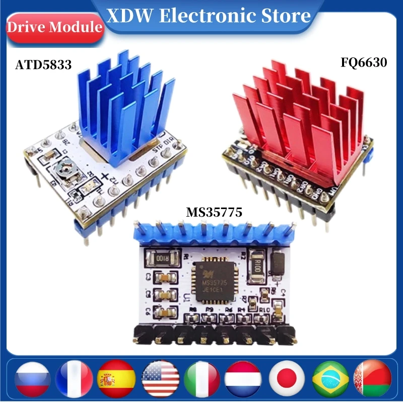 3d Printer Accessories ATD5833 FQ6630 MS35775 Stepper Motor Driver For SKR 2 MKS GEN Ramps 1.4 Series Motherboard
3d Printer Accessories ATD5833 FQ6630 MS35775 Stepper Motor Driver For SKR 2 MKS GEN Ramps 1.4 Series Motherboard