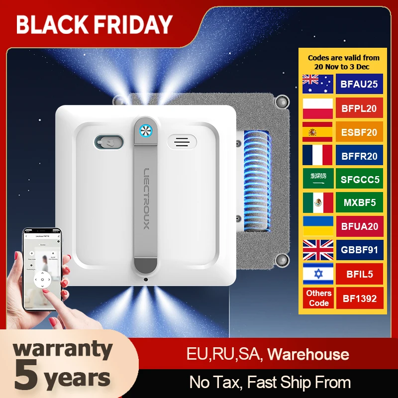 Робот-мойщик окон Liectroux S9
Робот-мойщик окон Liectroux S9