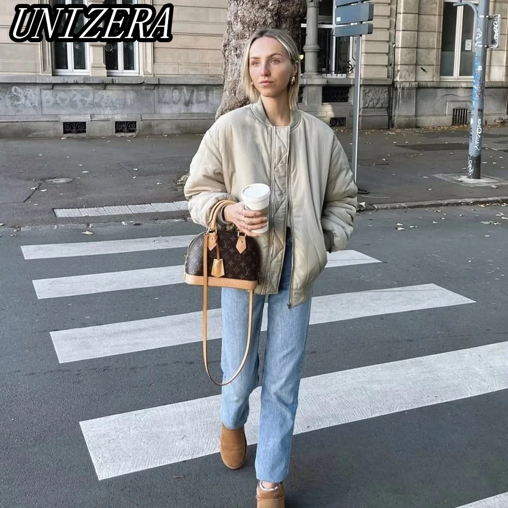 UNIZERA Autumn and Winter New Women's Clothing Khaki Chic Commuter Warm Zipper Cardigan Pilot Cotton Jacket
UNIZERA Autumn and Winter New Women's Clothing Khaki Chic Commuter Warm Zipper Cardigan Pilot Cotton Jacket