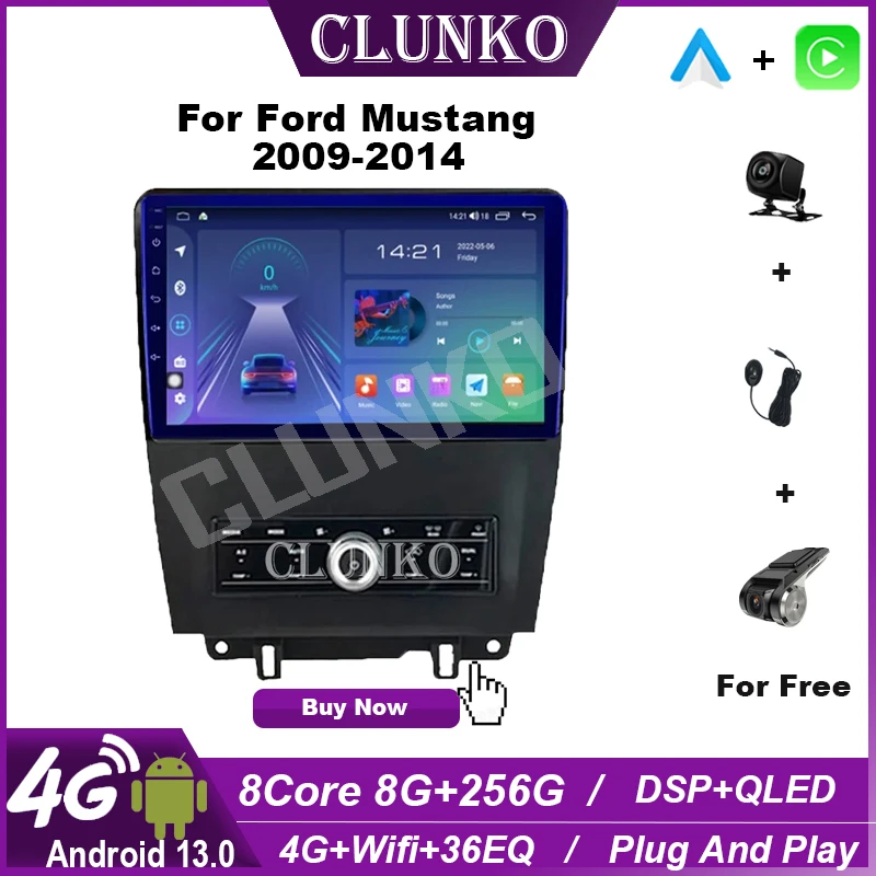 Автомобильный радиоприемник Clunko для Ford Mustang 2009 -2014, Android, стерео, Тесла, экран, мультимедийный плеер, Carplay Auto 8G + 256G, 4G, Bluetooth, GPS
Автомобильный радиоприемник Clunko для Ford Mustang 2009 -2014, Android, стерео, Тесла, экран, мультимедийный плеер, Carplay Auto 8G + 256G, 4G, Bluetooth, GPS