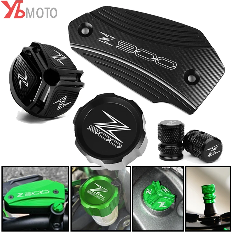 For Kawasaki Z900 Z 900 2017-2021 2022 2023 Accessories Motorcycle Rear Front Brake Fluid Covers Oil Filler Cap Tire Valve Caps
For Kawasaki Z900 Z 900 2017-2021 2022 2023 Accessories Motorcycle Rear Front Brake Fluid Covers Oil Filler Cap Tire Valve Caps