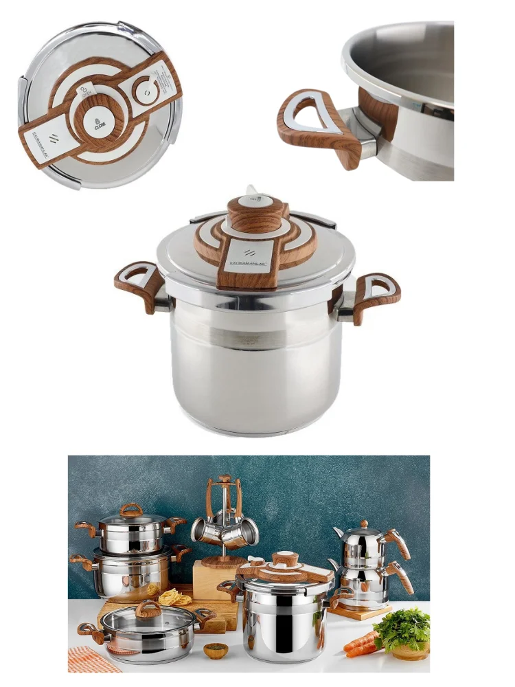 7 litres On Practical Wood Pressure Cooker Cooking Valve Pressure Cooker All Burners Compatible
7 litres On Practical Wood Pressure Cooker Cooking Valve Pressure Cooker All Burners Compatible