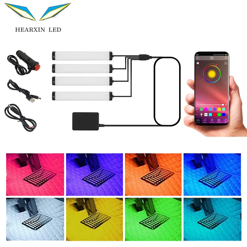 36SMD Automotive Interior Decorative Lights LED Car Foot Light Atmosphere Lamp Ambient Lamp Remote/Voice Control Car Accessories 
36SMD Automotive Interior Decorative Lights LED Car Foot Light Atmosphere Lamp Ambient Lamp Remote/Voice Control Car Accessories