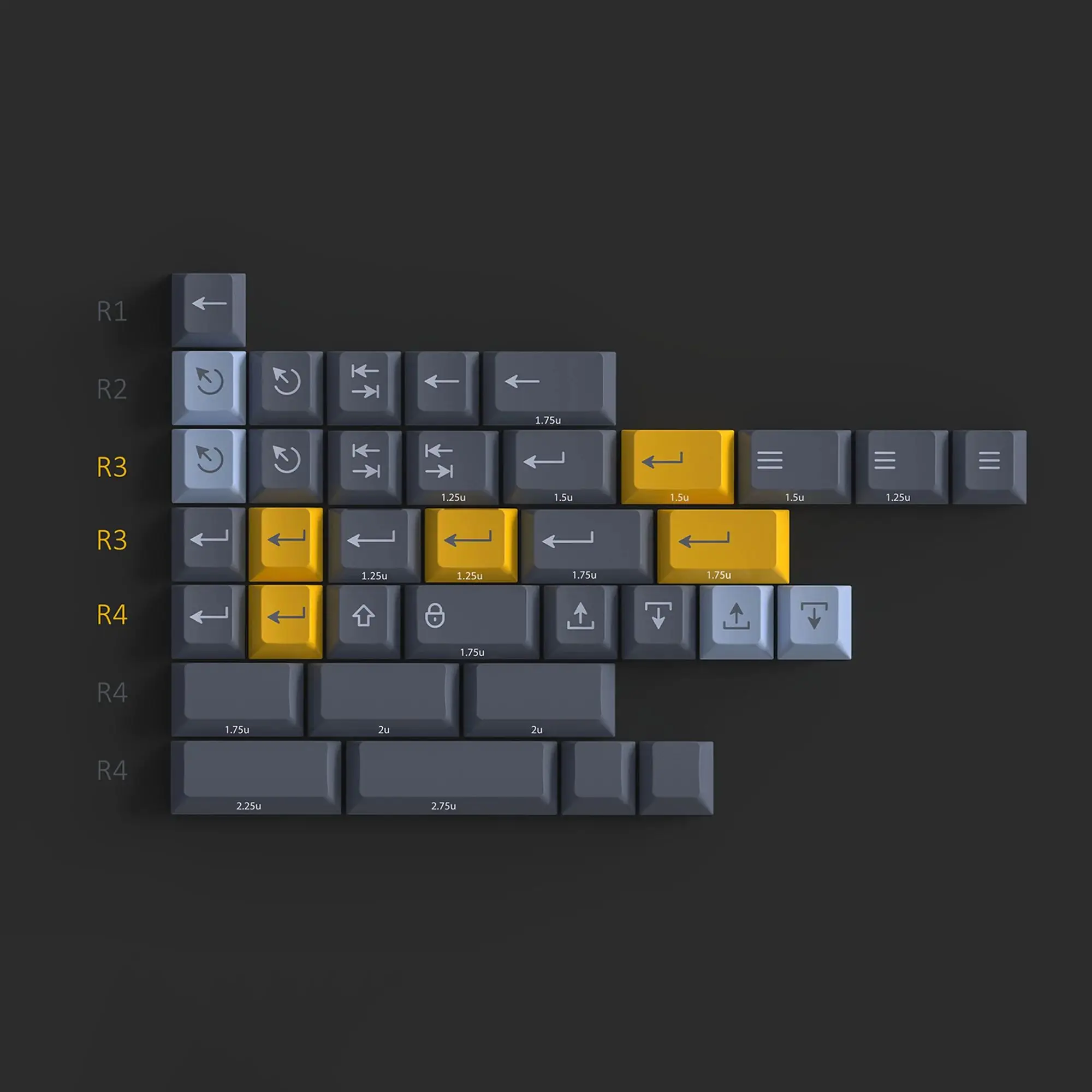 PBTfans Twist Numpad/Spacebar/40s/International Kit PBT Cherry Profile подходит для переключателей MX-style