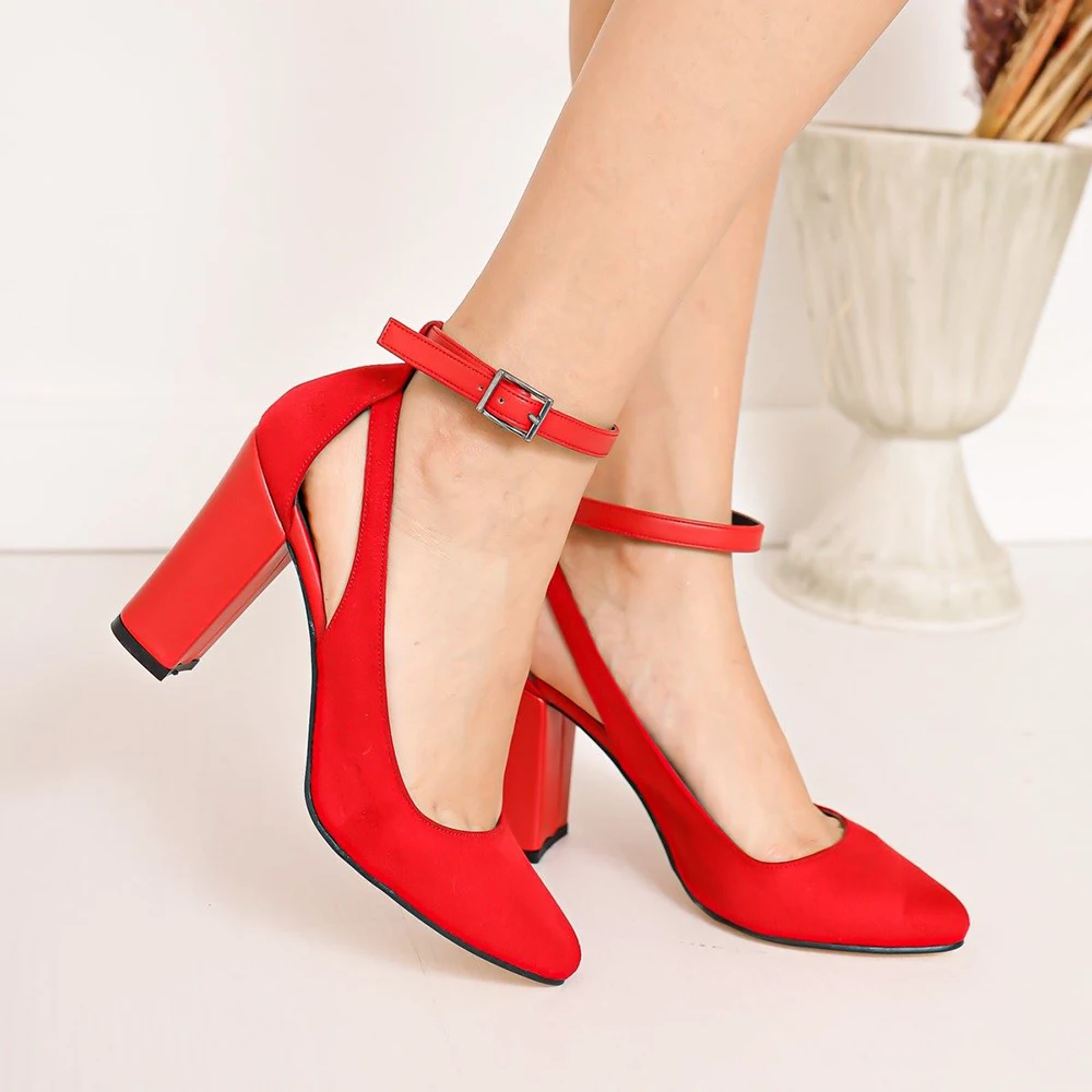 Red Suede Ankle Strap Heels for Women Thick Heel Pumps for Women Ladies Sandal High Heel Big Size 34-45 Block Heel Sandals
Red Suede Ankle Strap Heels for Women Thick Heel Pumps for Women Ladies Sandal High Heel Big Size 34-45 Block Heel Sandals