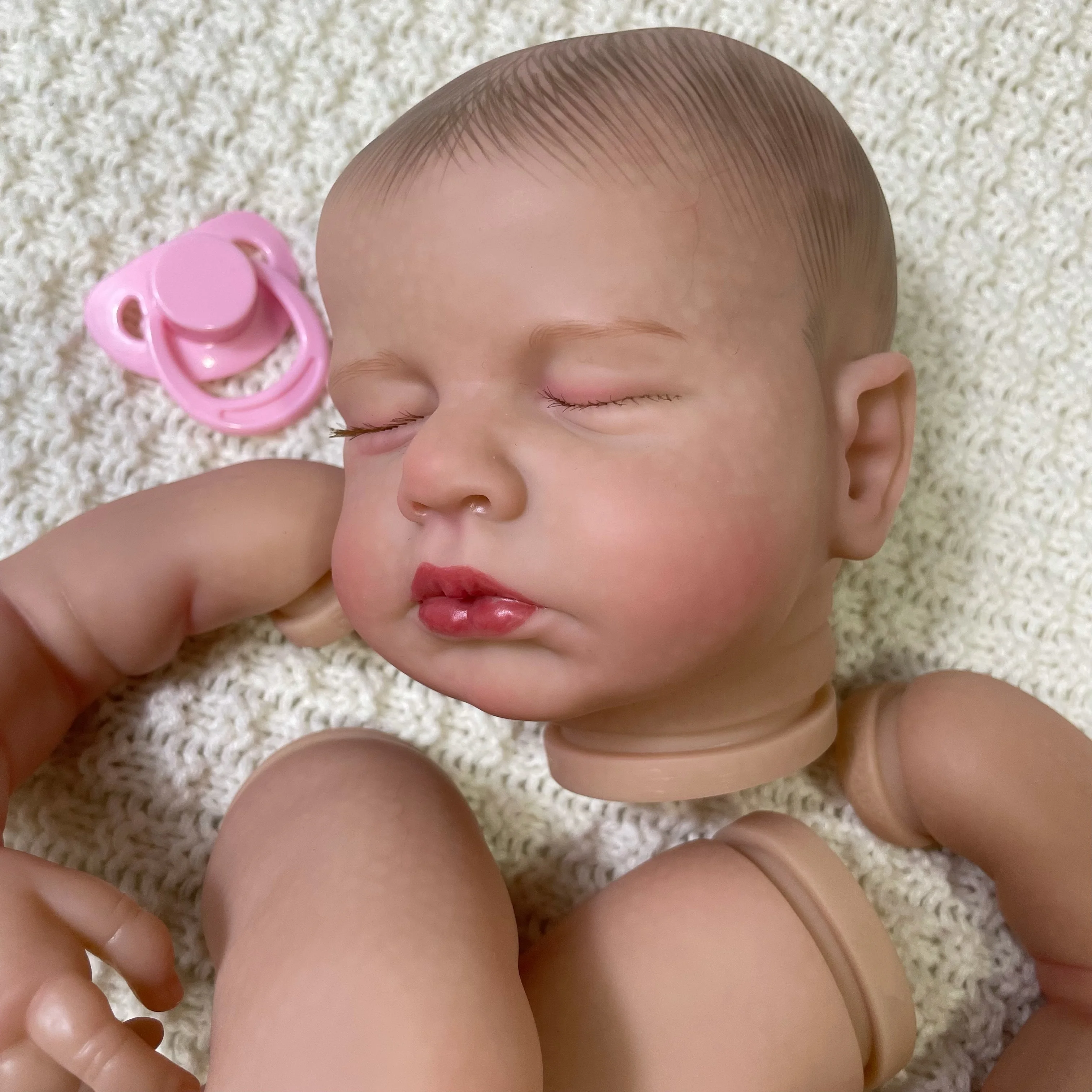 20Inch Already Painted Reborn Doll Kit LouLou With Hair and Eyelashes 3D Painted Skin High Quality DIY Handmade Doll Parts
20Inch Already Painted Reborn Doll Kit LouLou With Hair and Eyelashes 3D Painted Skin High Quality DIY Handmade Doll Parts