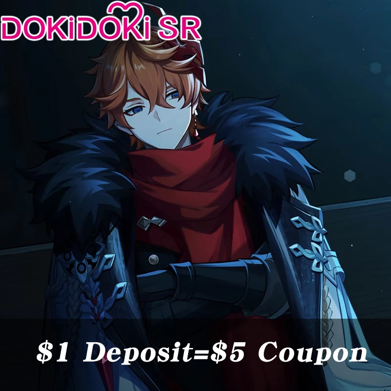 $1 Deposit =$5 Coupon DokiDoki-SR Game Genshin Impact Fatui Cosplay Costume Tartaglia / Childe Cloak Genshin Impact Cosplay
$1 Deposit =$5 Coupon DokiDoki-SR Game Genshin Impact Fatui Cosplay Costume Tartaglia / Childe Cloak Genshin Impact Cosplay