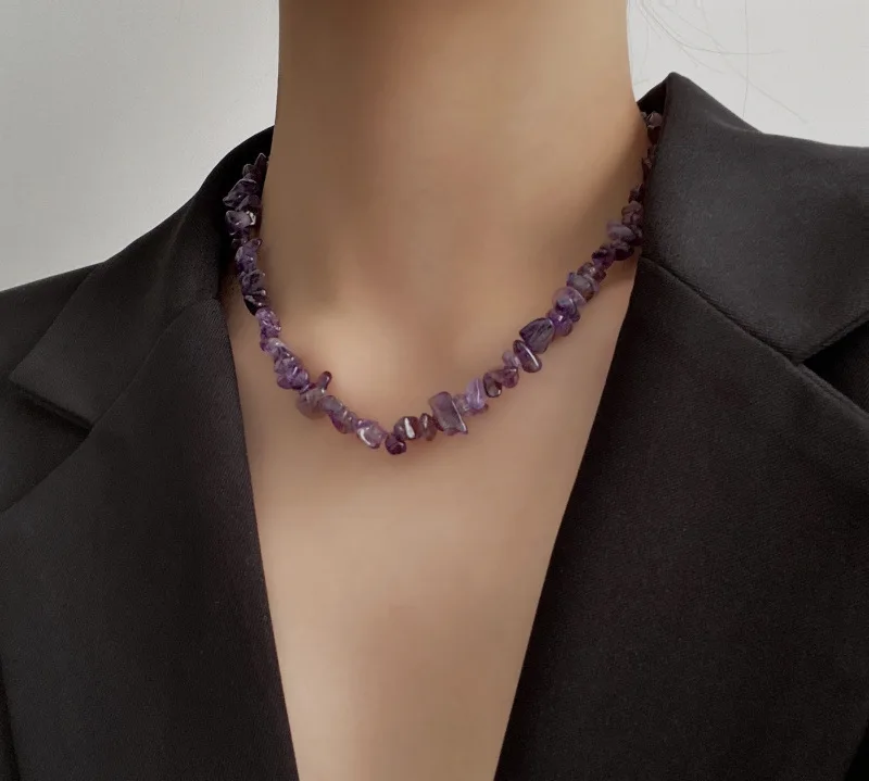 So.fine Jewelry Original Vintage Natural Stone Irregular Clavicle Small Opal Gravel Necklace Neck Chain
So.fine Jewelry Original Vintage Natural Stone Irregular Clavicle Small Opal Gravel Necklace Neck Chain