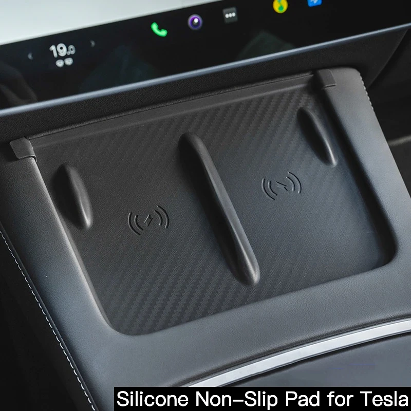 Silicone Non-Slip Pad Car Central For Tesla Model 3/Y 2023 Control Mobile Phone Wireless Charging Pad Model 3/Y 2023 Accessories
Silicone Non-Slip Pad Car Central For Tesla Model 3/Y 2023 Control Mobile Phone Wireless Charging Pad Model 3/Y 2023 Accessories