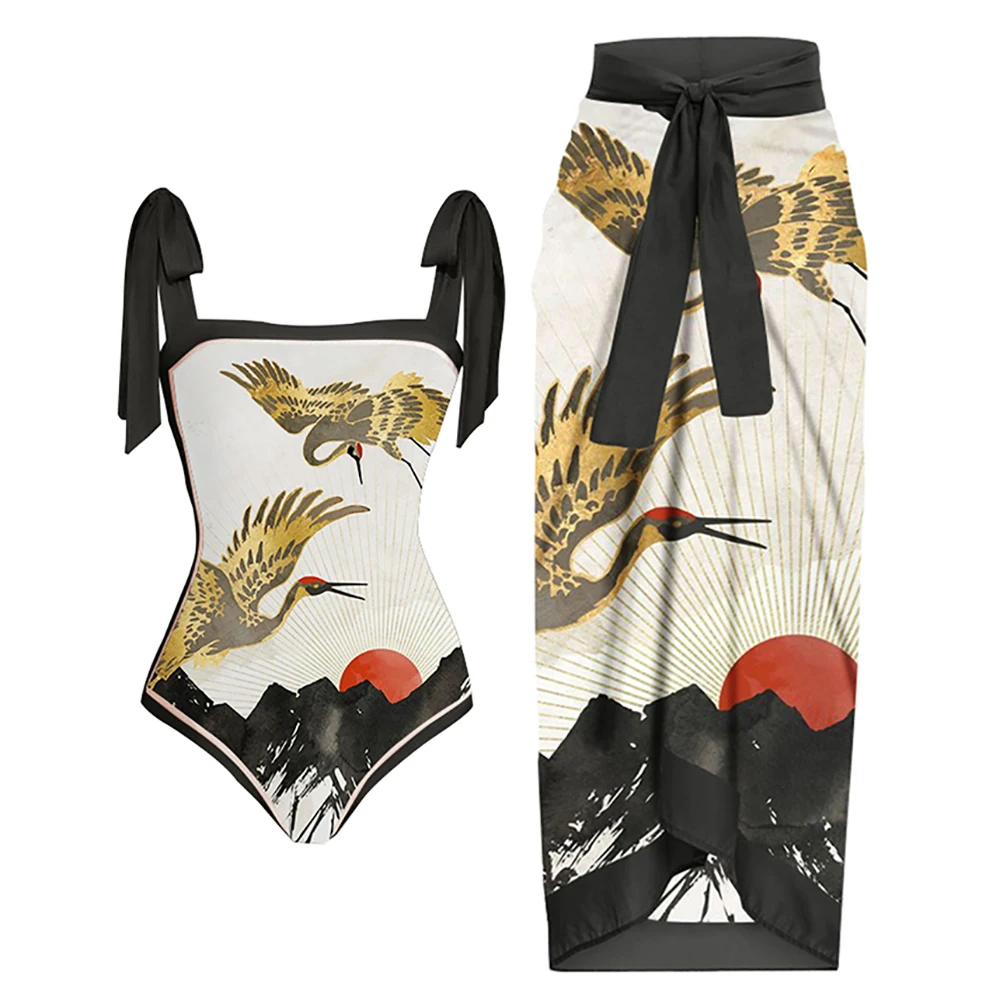 Fashion Print One Piece Bikini Suit Slim Sexy Beachwear Push-ups High Waist Crop Seamless Splicing Swimsuit Women
Fashion Print One Piece Bikini Suit Slim Sexy Beachwear Push-ups High Waist Crop Seamless Splicing Swimsuit Women