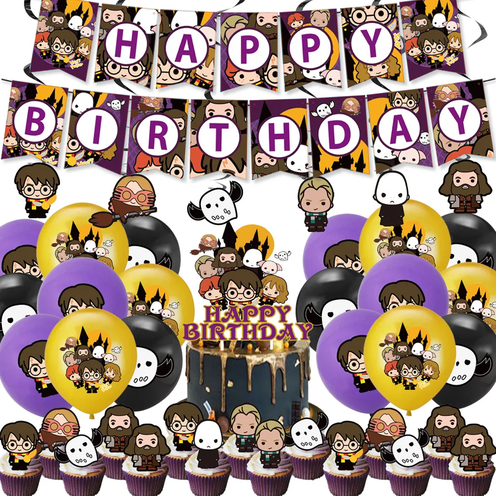Cartoon Magic Party Decorations Set Academy Magician Theme Happy Birthday Banner Balloons Cake Topper Baby Shower Party Supplies
Cartoon Magic Party Decorations Set Academy Magician Theme Happy Birthday Banner Balloons Cake Topper Baby Shower Party Supplies
